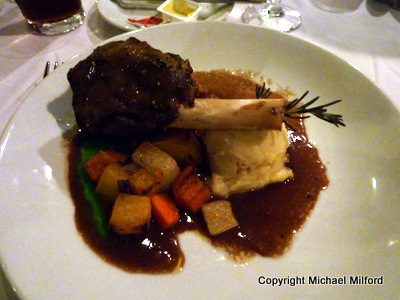 Lamb shanks dinner