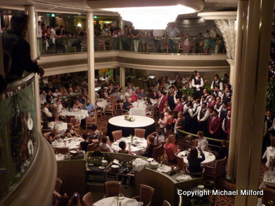 Waiters singing