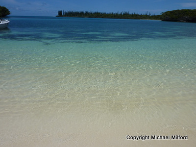 Clear tropical water